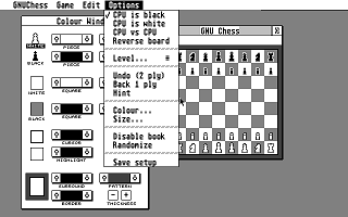 GNU Chess atari screenshot